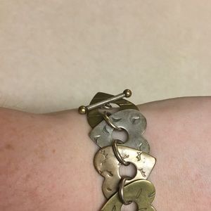 Sterling silver heart bracelet from uncommon goods